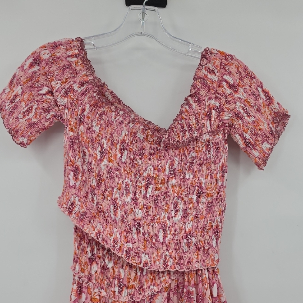 Poupette St. Barth Soledad Mini Dress Smocked Size M - Picture 5 of 11